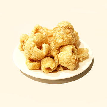 Pork crackling, skin