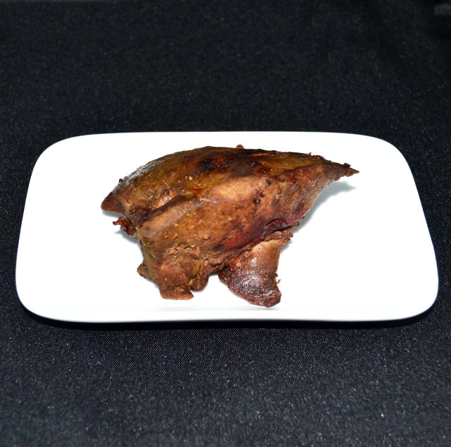 Pork liver, fried