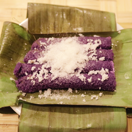 Rice cake, puto bumbong, purple