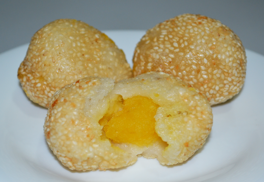 Rice prep (glutinous), butse, w/ sweet potato filling