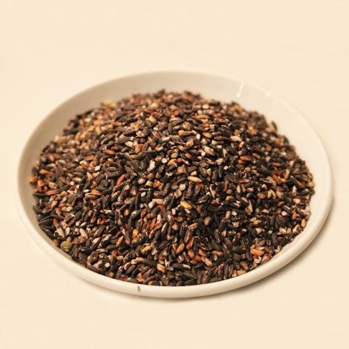 Rice, undermilled, glutinous, purple