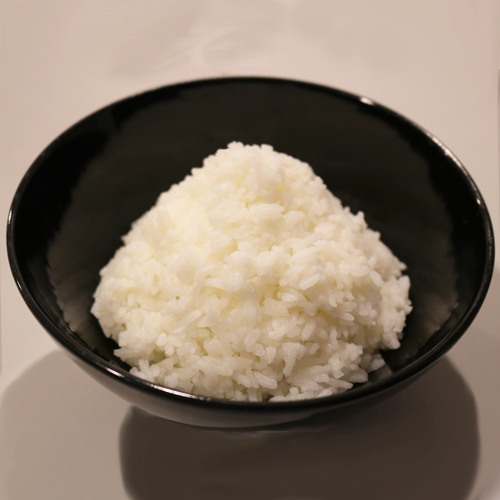 Rice, well-milled, boiled