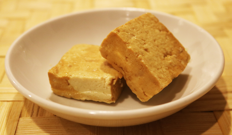 Soybean cheese, salted
