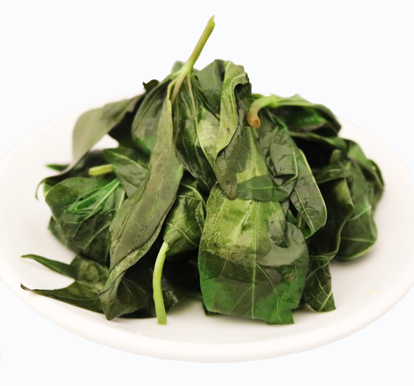 Sweet potato lvs, boiled