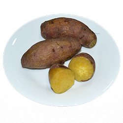 Sweet potato, yellow, boiled