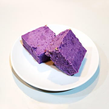 Yam, purple, pudding