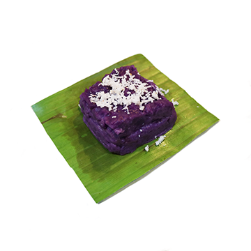 Yam, purple, pudding,w/ grtd coconut topping